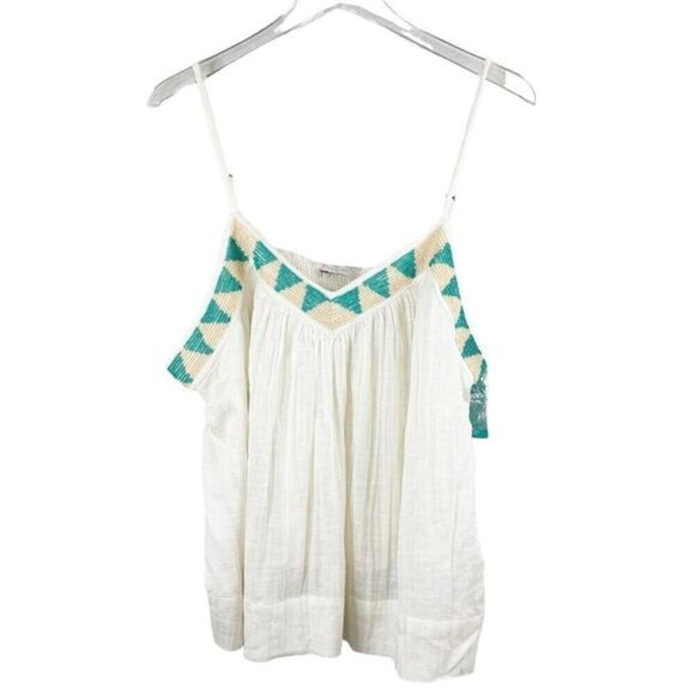 Lucky Brand Limited Edition‎ Beaded Flowy Cami Size XL NWT